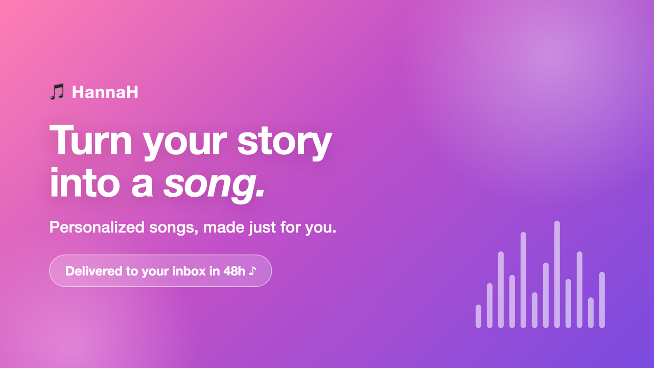 HannaH — Turn your story into a song